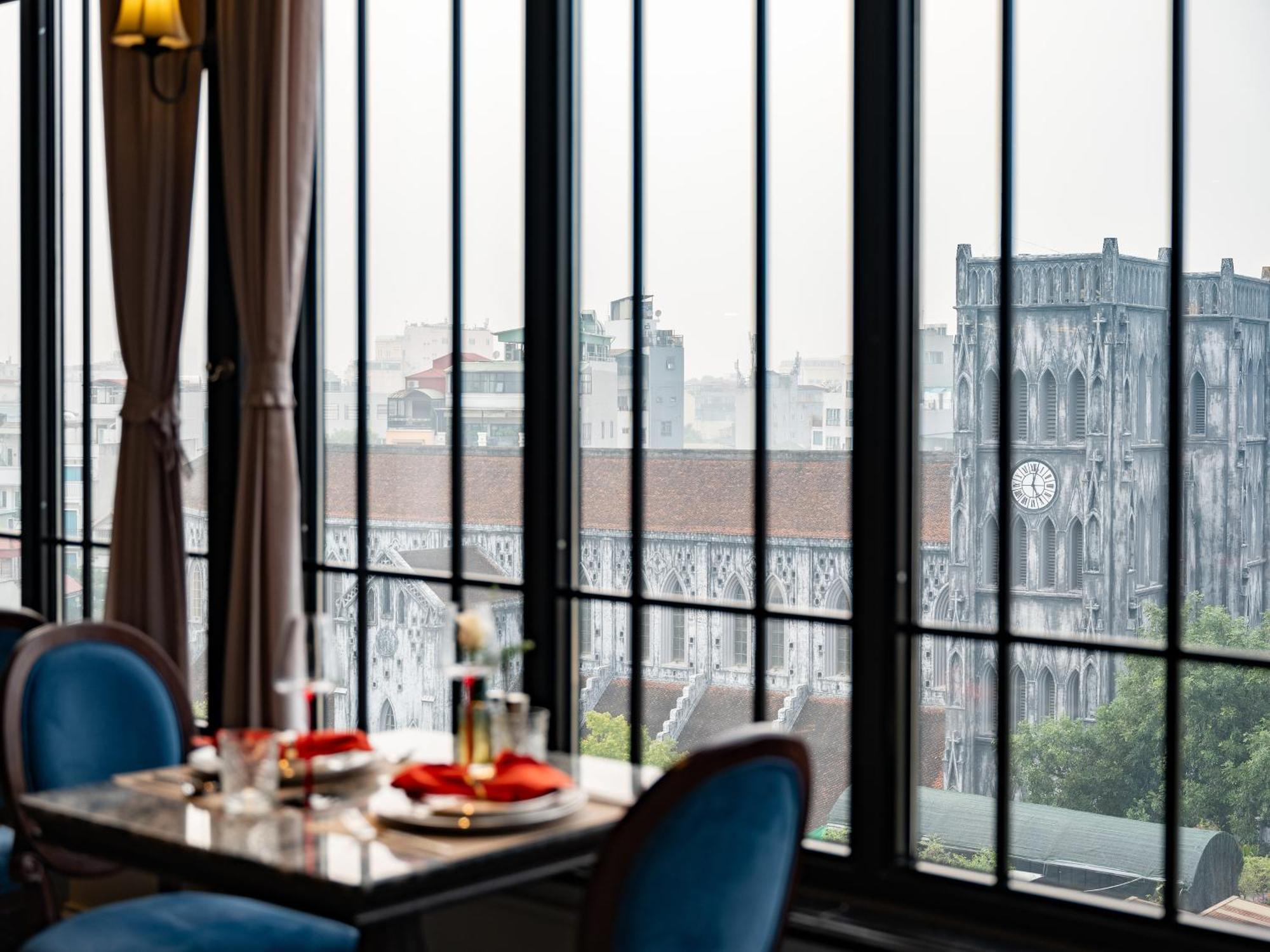 Grand Hotel Du Lac Ханой Екстер'єр фото View from the restaurant